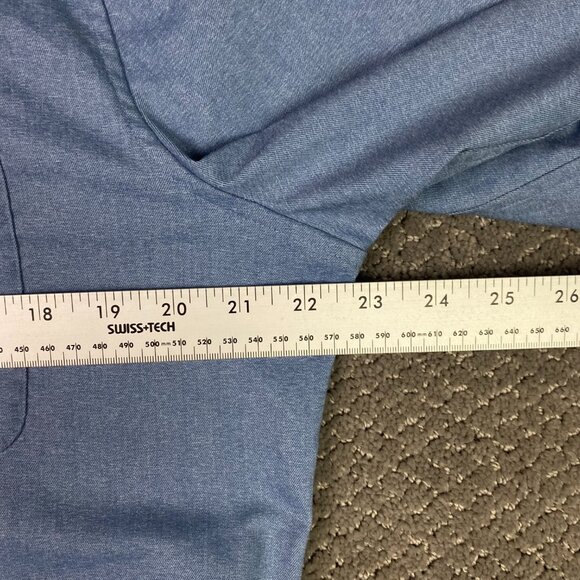 Lululemon Button Up Shirt Men's Large Slim Blue Commission Button Down Front - Picture 7 of 11